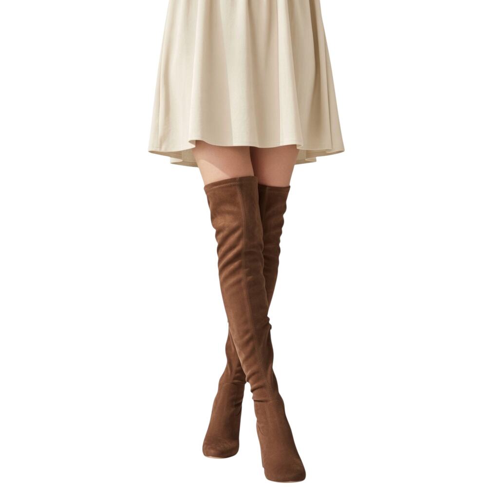 NWOB STEVE MADDEN Ramona Faux Suede Over The Knee Boot Size 7M